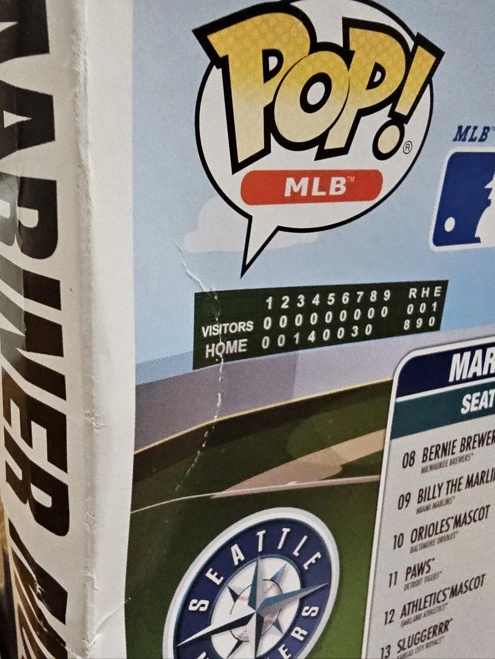 Mariner Moose Seattle Mainers Green Jersey Mascot - MLB Baseball Funko POP! #01